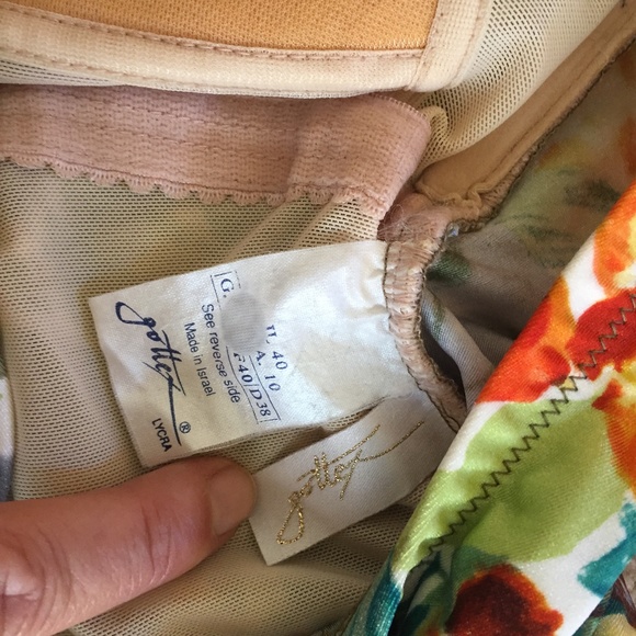 Gottex One Piece Maillot Bathing Suit Vintage 80"s - Picture 5 of 5